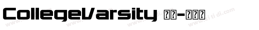 CollegeVarsity 字体字体转换